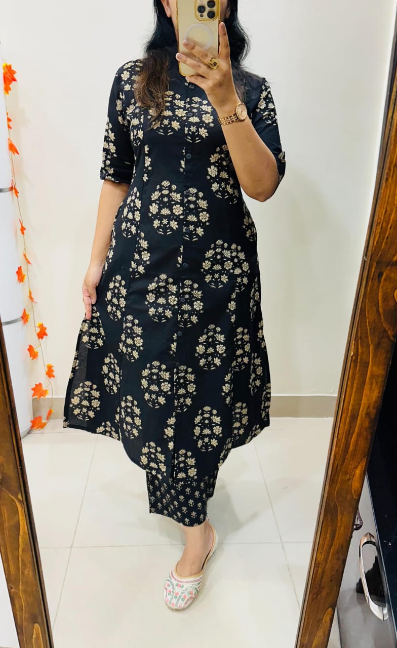 Sanganeri Printed Cotton Kurti & Palazzo Co-ord Sets – Summer Style Redefined