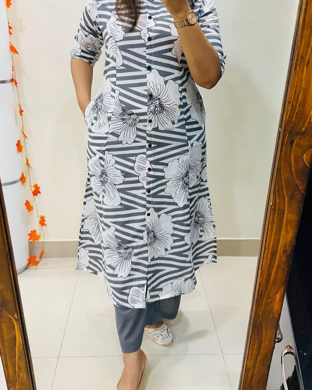 Premium Cotton Kurti Pant Co-ord Set for Women – A-Line Design, Summer Wear