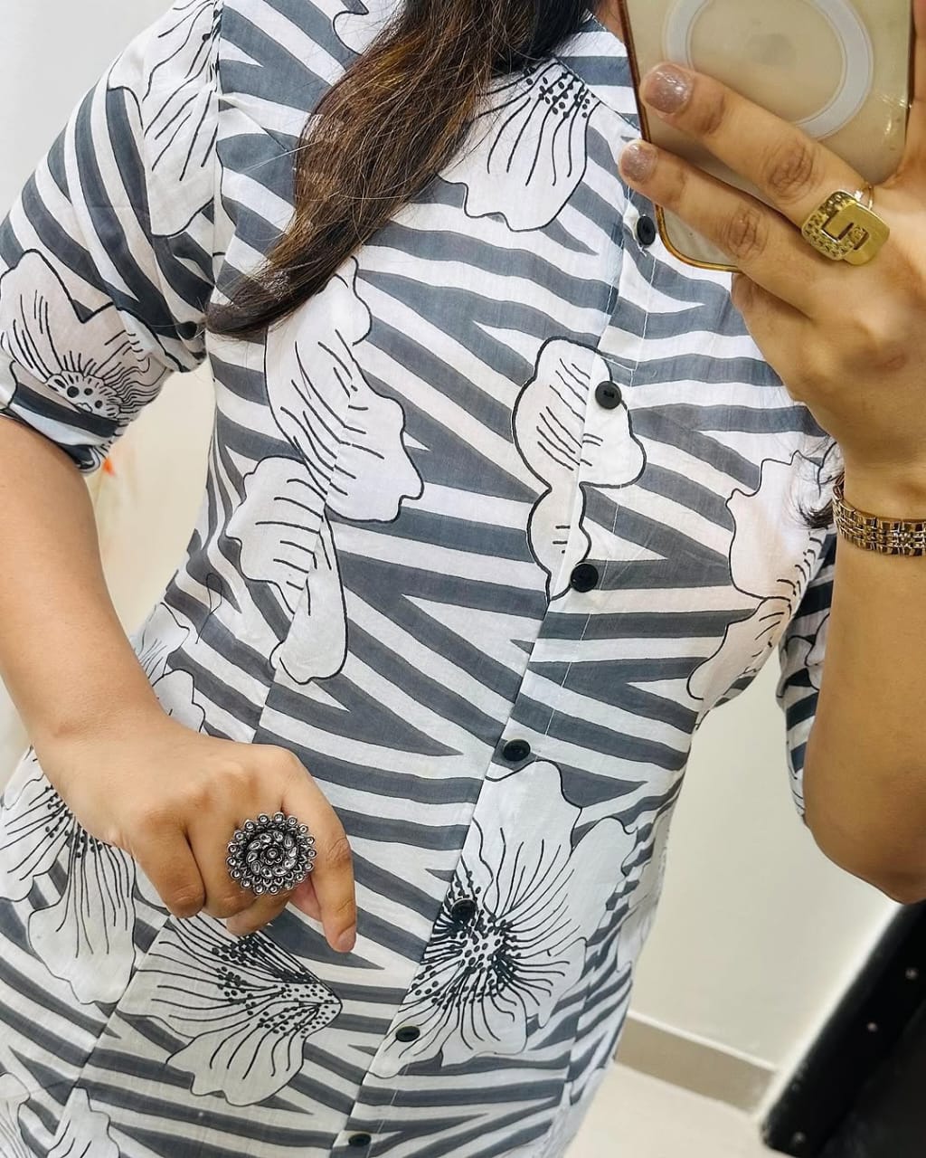 Premium Cotton Kurti Pant Co-ord Set for Women – A-Line Design, Summer Wear