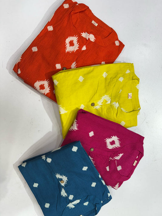 Jaipur Print A-Line Co-ord Set with Side Pocket in Pure Cotton