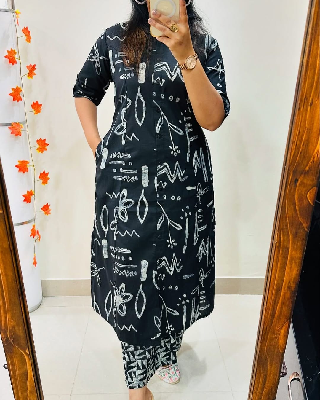 Premium Printed Cotton Kurti & Palazzo Co-ord Set – A-Line Summer Chic