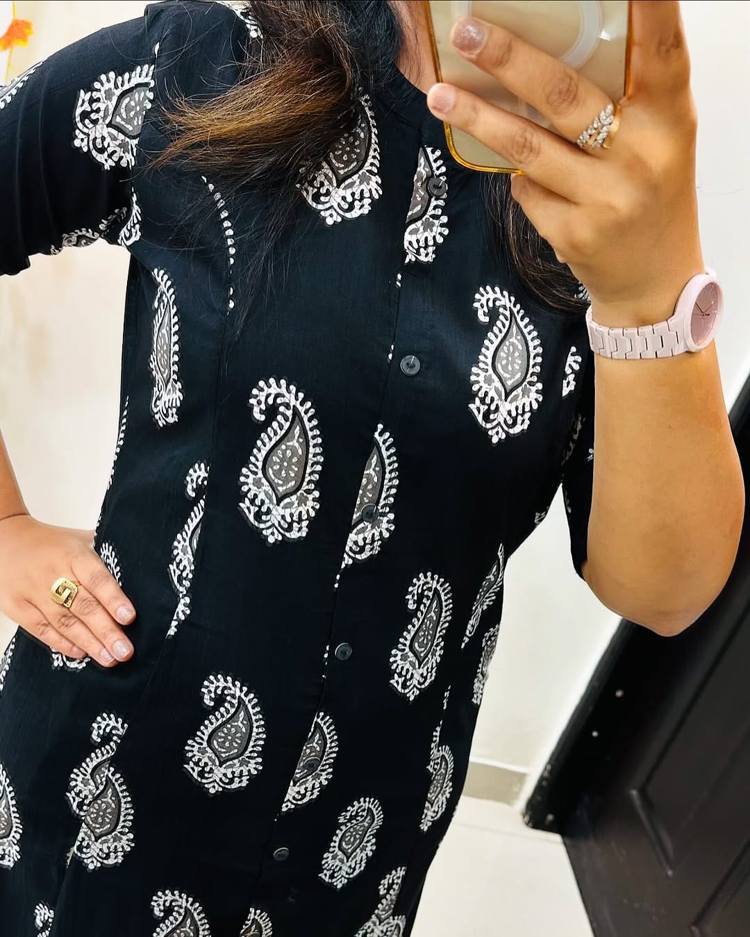 Block Print Cotton Kurti & Palazzo Co-ord Set – Effortless Summer Elegance