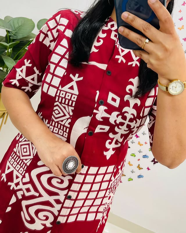 Premium Cotton A-Line Kurti & Pant Co-ord Set – Summer Ethnic Elegance