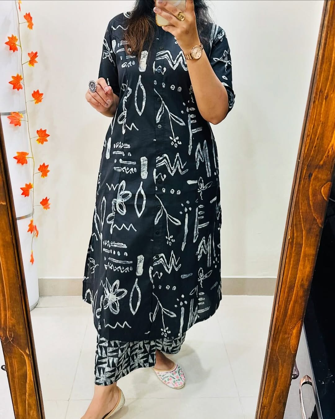 Premium Printed Cotton Kurti & Palazzo Co-ord Set – A-Line Summer Chic