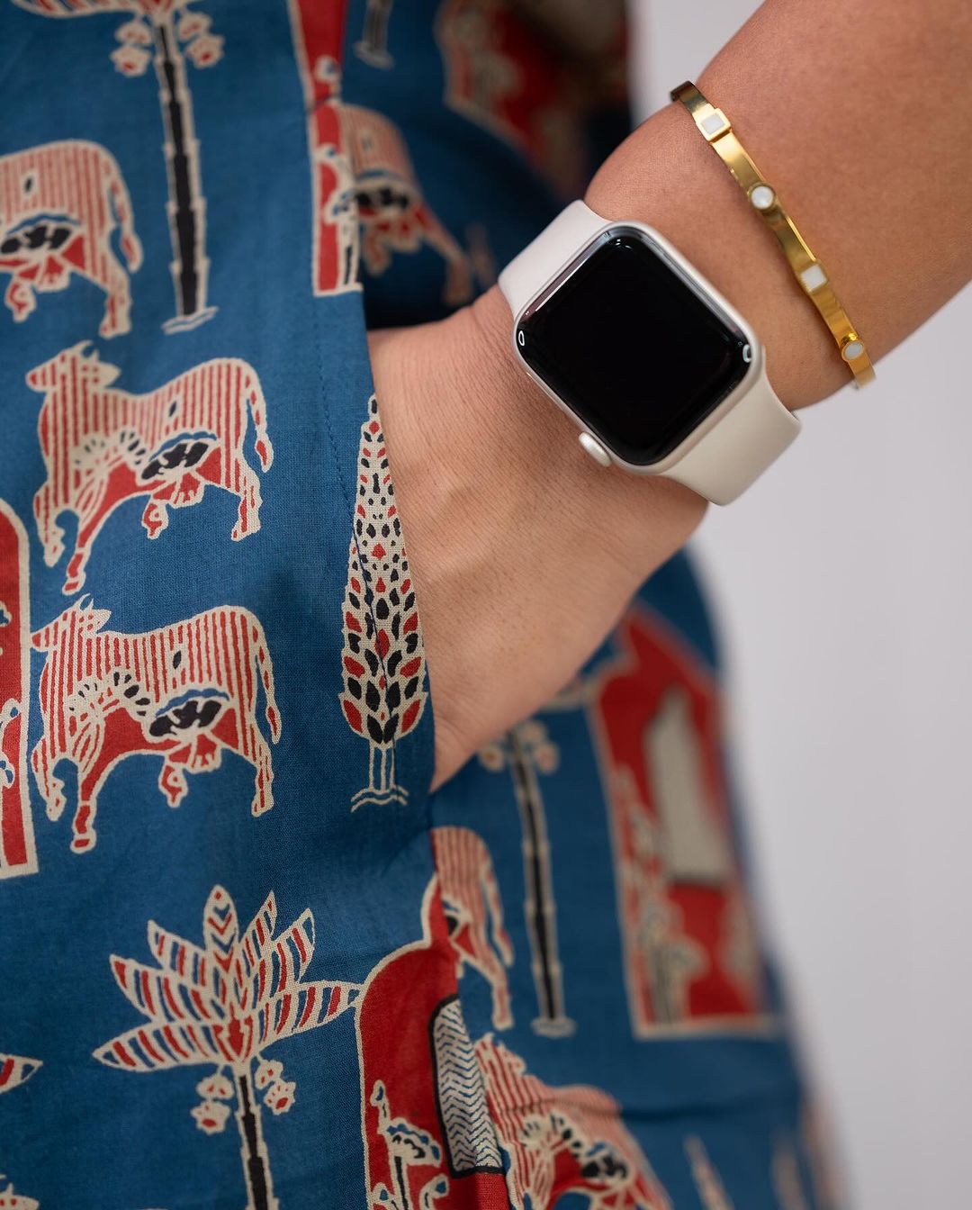 Designer Cotton Co-ord Set with A-Line Kurti and Ankle-Length Pants