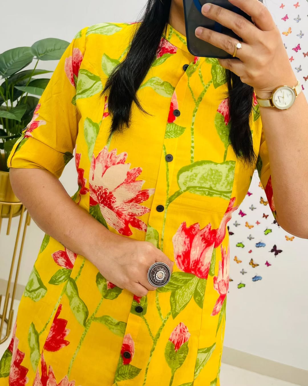 Floral Cotton Kurti Palazzo Co-ord Set – Ethnic Wear for Women