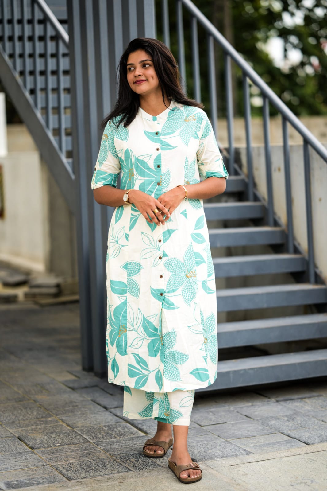 Cotton Kurti Pant Co-ord Set for Women – A-Line Design, Summer Wear