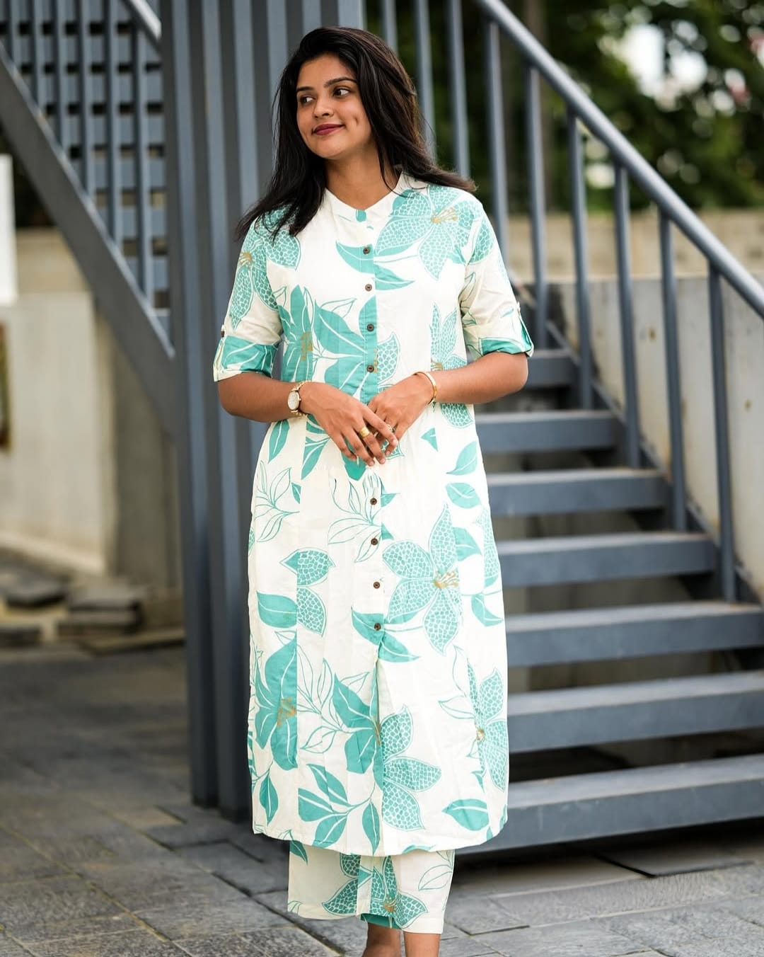 Cotton Kurti Pant Co-ord Set for Women – A-Line Design, Summer Wear