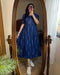 Ikkat Print Cotton Full Flare Middy Dress – Pure Cotton, Multiple Colors