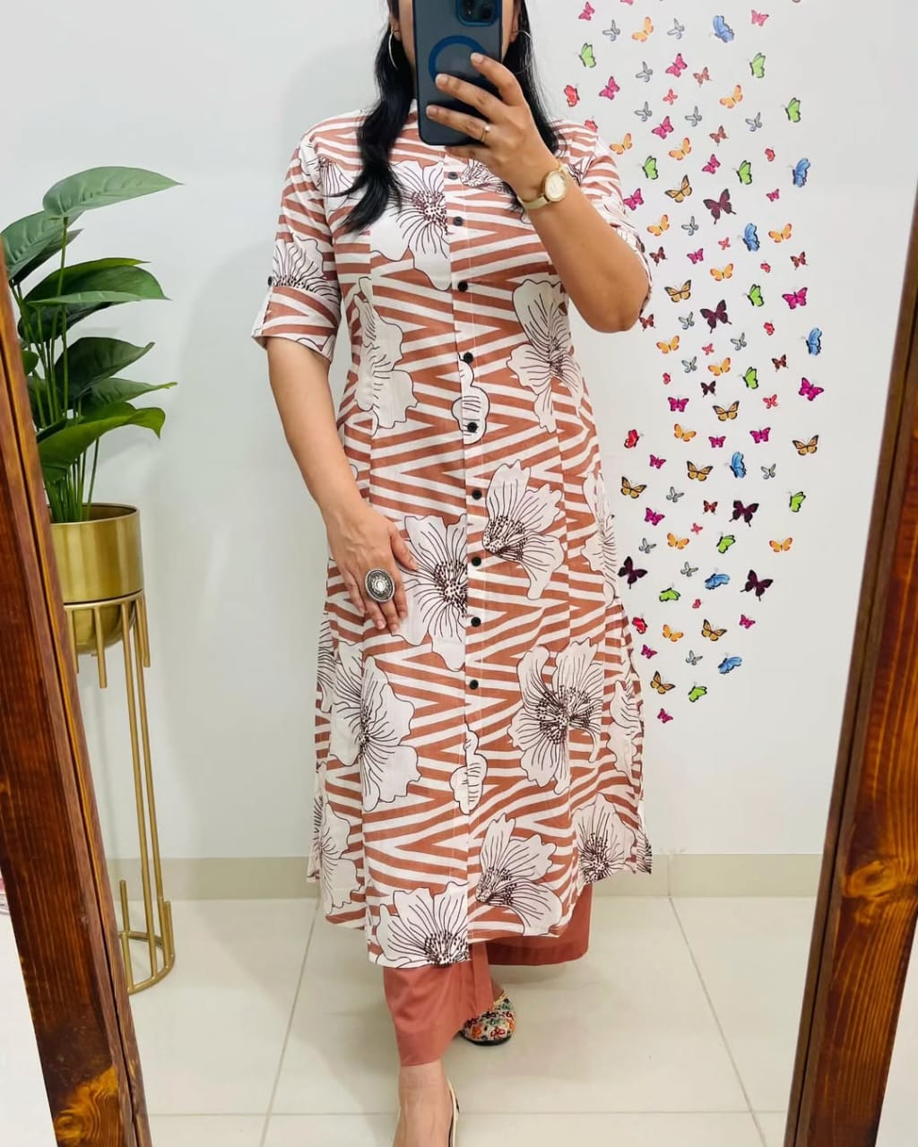 Premium Cotton Kurti Pant Co-ord Set for Women – A-Line Design, Summer Wear