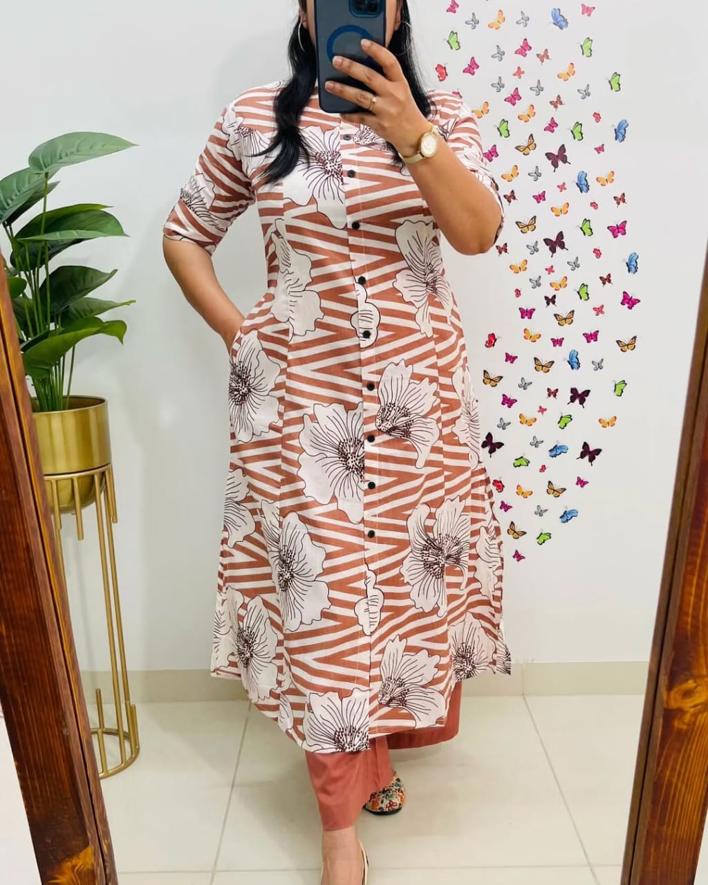 Premium Cotton Kurti Pant Co-ord Set for Women – A-Line Design, Summer Wear