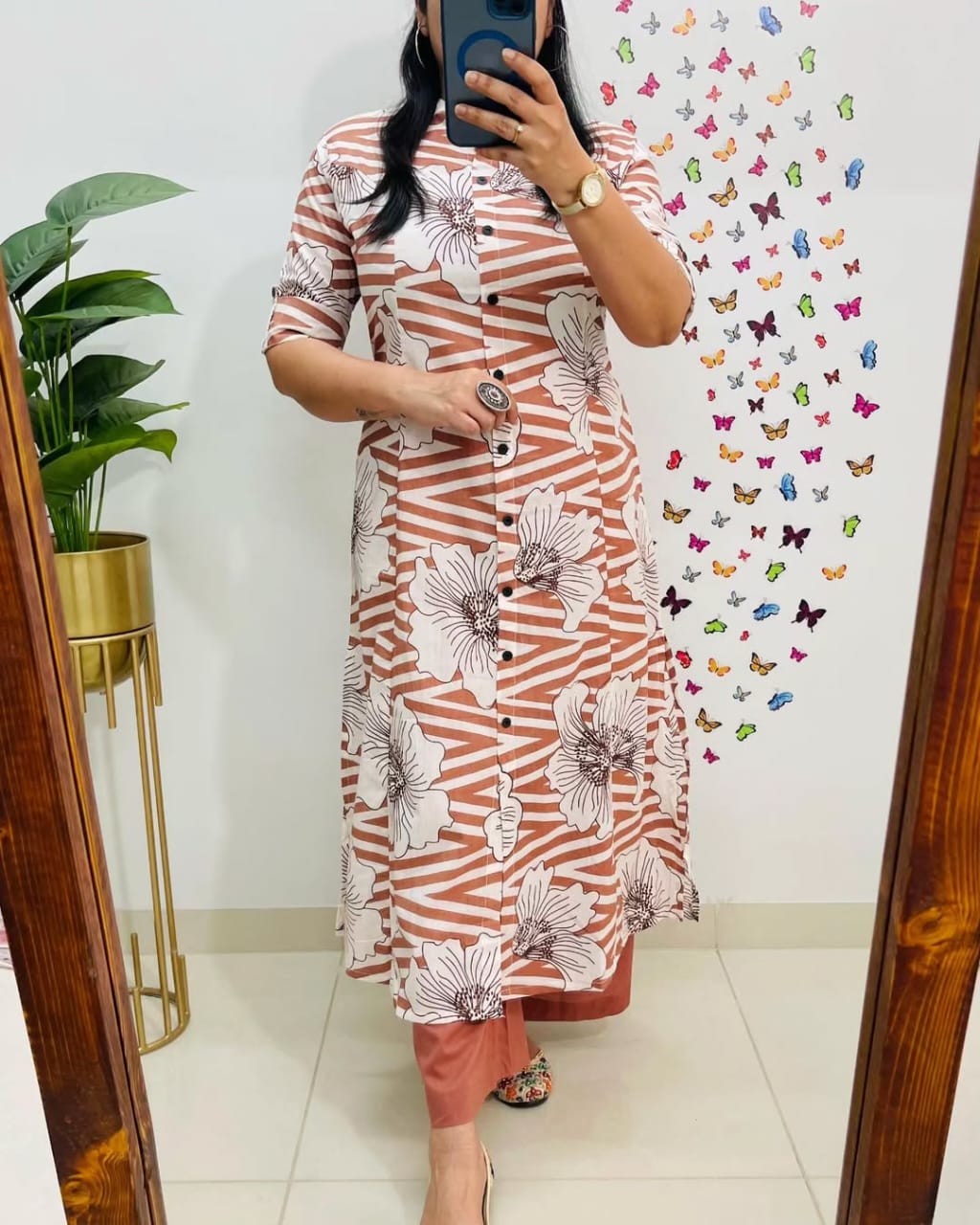 Premium Cotton Kurti Pant Co-ord Set for Women – A-Line Design, Summer Wear